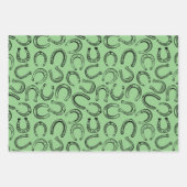 エレガント白黒クラシックレースパーティー ラッピングペーパーシート (正面)