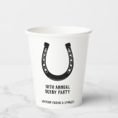 エレガント白黒クラシックレースパーティー 紙コップ (正面)