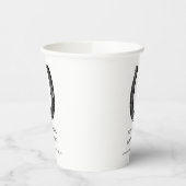 エレガント白黒クラシックレースパーティー 紙コップ (左)