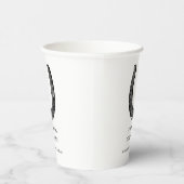 エレガント白黒クラシックレースパーティー 紙コップ (右)