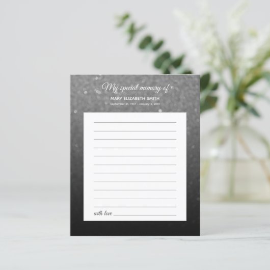 エレガント白黒グラデーション共有葬儀 (スタンド正面)