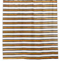 エレガント白黒ゴールデンストライプラインミニマル