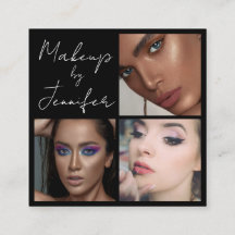 エレガント白黒スクリプト3フォトメイクアップ