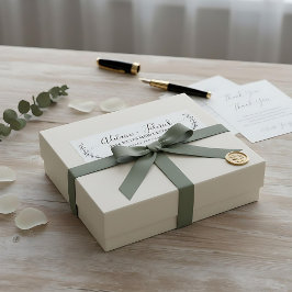 エレガント白黒ス結婚クリプトの差出人住所 ラベル