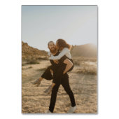 エレガント白黒ス結婚クリプトQRコード テーブルナンバー (裏面)