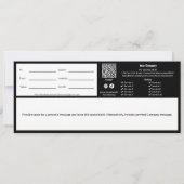 エレガント白黒タイル型贈与証 (裏面)