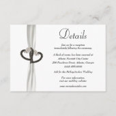 エレガント白黒ダイヤ結婚モンド詳細 エンクロージャーカード (正面)