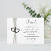 エレガント白黒ダイヤ結婚モンド詳細 エンクロージャーカード (スタンド正面)