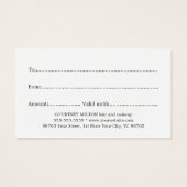 エレガント白黒フェイク金ゴールドハートサロン (裏面)