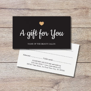 エレガント白黒フェイク金ゴールドハートサロン