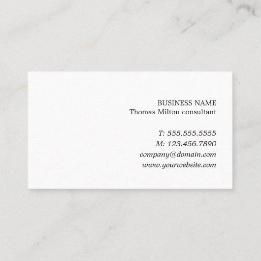 エレガント白黒フェイク金ゴールド線弁護士 名刺 (裏面)