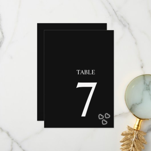 エレガント白黒ミニマル結婚リスト サンキューカード (正面/裏面インサイチュ)