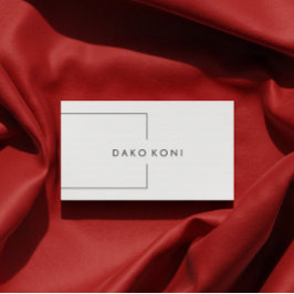 エレガント白黒ミニマル 名刺