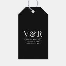 エレガント白黒ミニマ結婚リスト