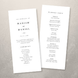 エレガント白黒ミニマ結婚リスト プログラム