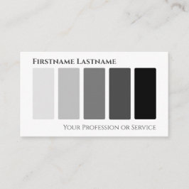 エレガント白黒モダン抽象芸術形状 名刺