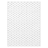 エレガント白黒モノグカスタムラムイニシャルシック テーブルクロス (正面)