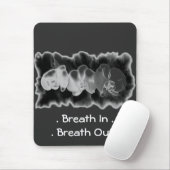 エレガント白黒ラン水絵を描色 マウスパッド (マウス)