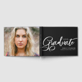 エレガント白黒卒業会写真 ゲストブック (全面)