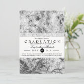 エレガント白黒卒業 招待状 (スタンド正面)