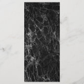 エレガント白黒大理石フェイク金箔スクリプト メニュー (裏面)