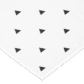 エレガント白黒幾何学模様 |三角形 テーブルクロス (アングル)