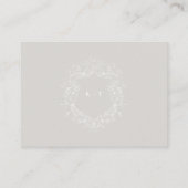 エレガント白黒情結婚報 エンクロージャーカード (裏面)