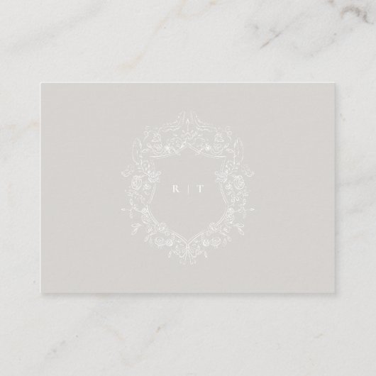 エレガント白黒情結婚報 エンクロージャーカード (裏面)