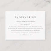 エレガント白黒情結婚報 エンクロージャーカード (正面)