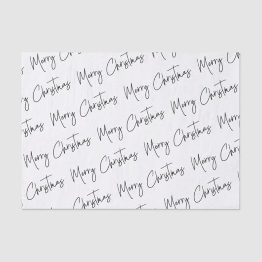 エレガント白黒手書きメリー 薄葉紙 (正面)