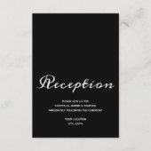 エレガント白黒披露宴 エンクロージャーカード (正面)