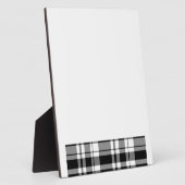 エレガント白黒格子模様 フォトプラーク (側面)