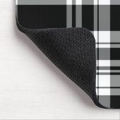 エレガント白黒格子模様 マウスパッド (コーナー)