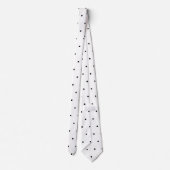 エレガント白黒水玉模様 ネクタイ (裏面)