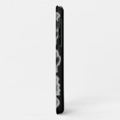 エレガント白黒熱帯蘭フローラ Case-Mate iPhoneケース (裏面/左)