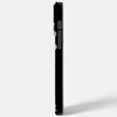 エレガント白黒熱帯蘭フローラ Case-Mate iPhoneケース (裏面 / 左)