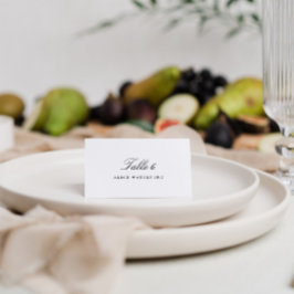 エレガント白黒結婚座席表 テーブルナンバー