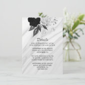 エレガント白黒花詳細 エンクロージャーカード (スタンド正面)