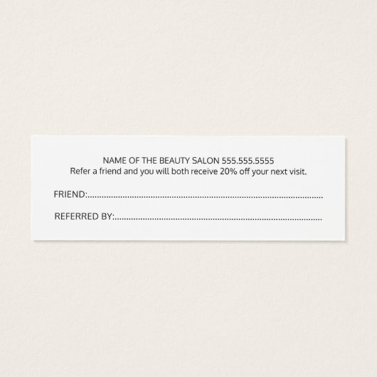 エレガント白黒金ゴールドハート参照カード (裏面)