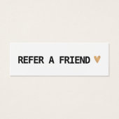 エレガント白黒金ゴールドハート参照カード (正面)