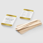 エレガント白黒金ゴールド卒業プログラム ハンドファン (組立なし)