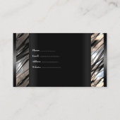 エレガント白黒銀 名刺 (裏面)