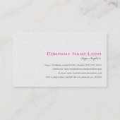 エレガント白黒2ヴィンテージフローラペイズリー 名刺 (裏面)