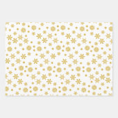 エレガント白黒&イエローメリークリスマス ラッピングペーパーシート (正面3)