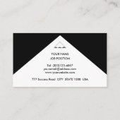 エレガント白黒 名刺 (裏面)