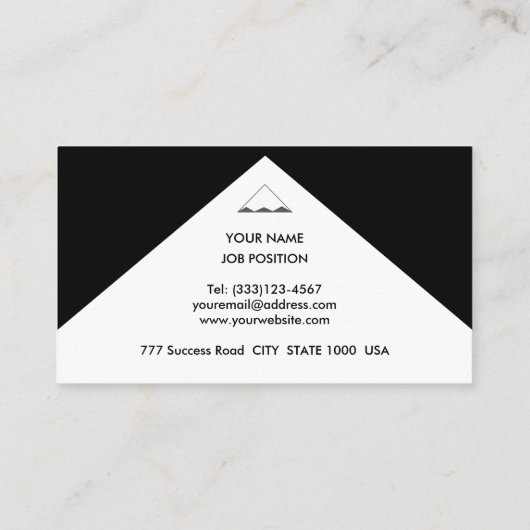 エレガント白黒 名刺 (裏面)