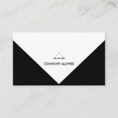 エレガント白黒 名刺 (正面)