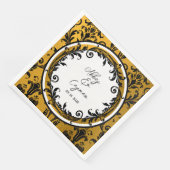 エレガント白黒&金ゴールドダマスウェディング (コーナー)