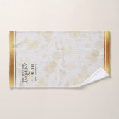 エレガント皮革結婚周年記念バスタオル バスタオルセット (ハンドタオル)