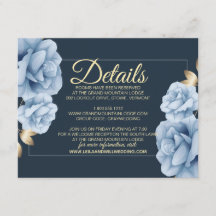 エレガント真夜中の青結婚フローラ